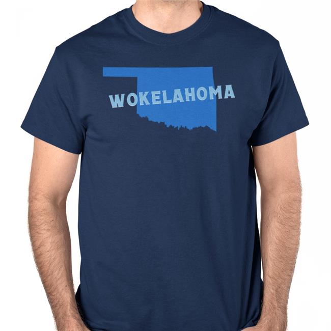 Diary Of A Blue Dot Merch Wokelahoma T Shirt Navy