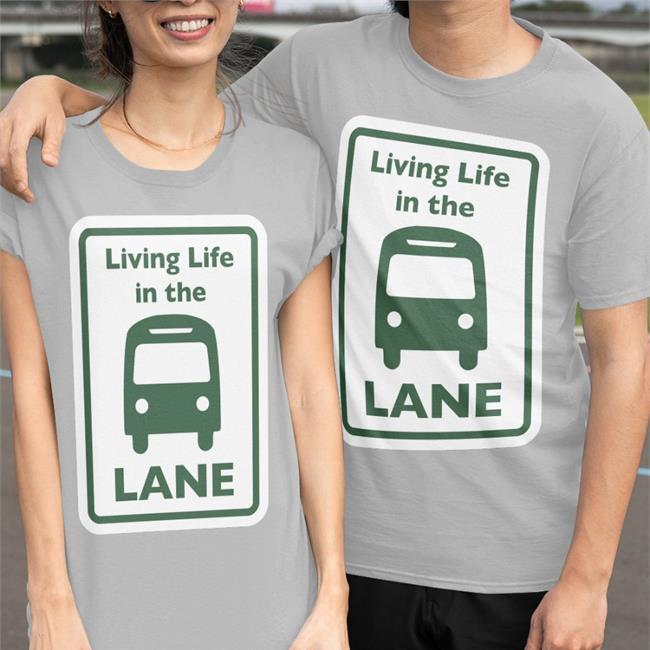 Vitally Trivial Living Life In The Lane Tee Green
