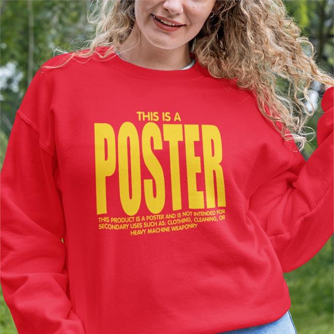 This Is A Poster Hoodie Sweatshirt Lucca International Merch