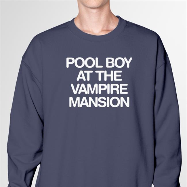 Gerard Wearing Pool Boy At The Vampire Mansion Tee