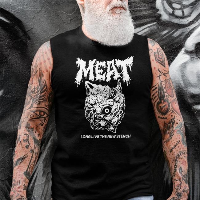 Meat Long Live The New Stench Tee Black