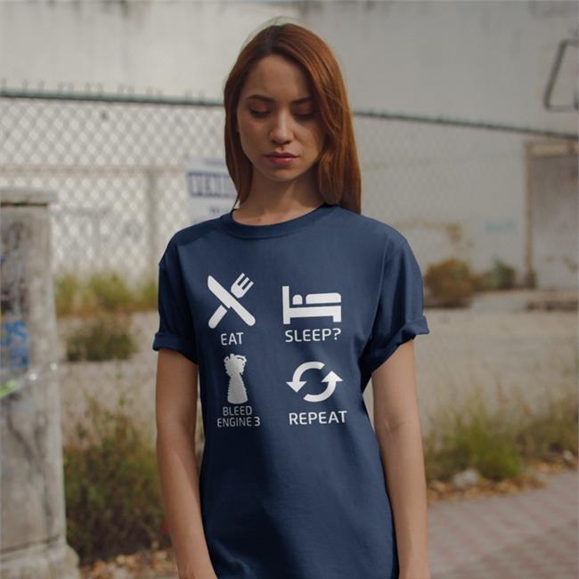 Eat Sleep Bleed Repeat Long Sleeve T Shirt