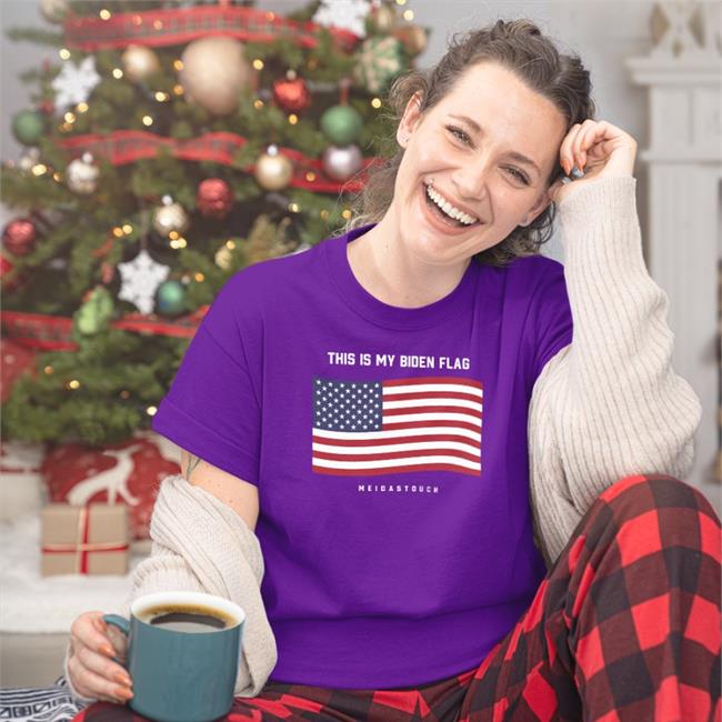 Black Meidastouch Store This Is My Biden Flag Tee