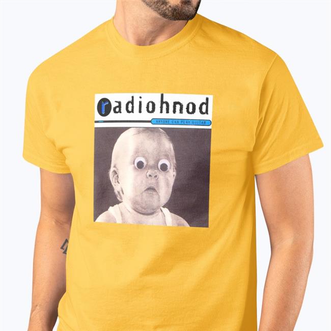 Translatedtees Grey Radiohnod Anyone Can Play Guitar Shirt