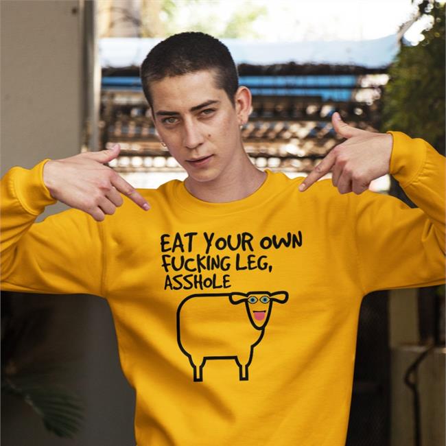 Madeofhummus Eat Your Own Fucking Leg Asshole T Shirt White