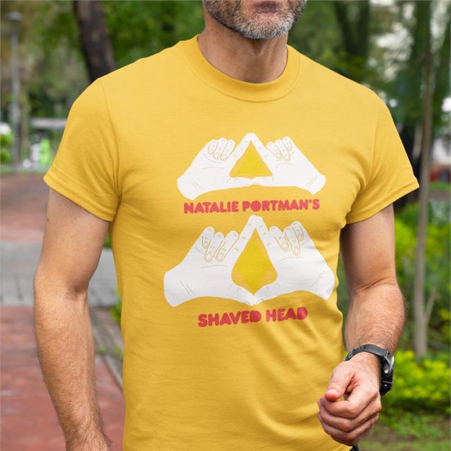Weird Thrift Store Shirts Natalie Portman's Shaved Head Tee Black