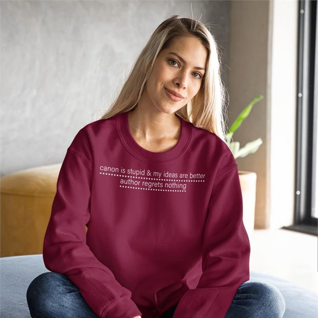 Canon Is Study And My Ideas Are Better Author Regrets Nothing Shirt Icaruspendragon