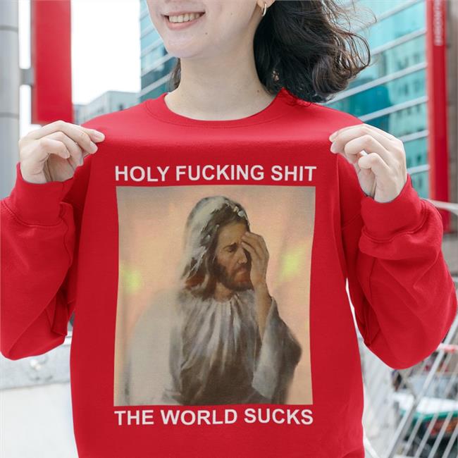 Holy Fucking Shit The World Sucks Hoodie