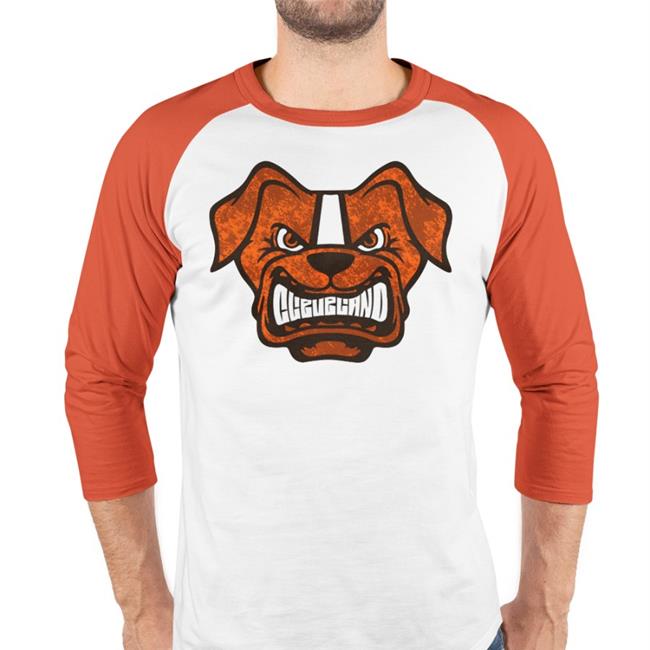 Ohioclothing Store Scary Cleveland Raglan Hoodied Sweatshirt