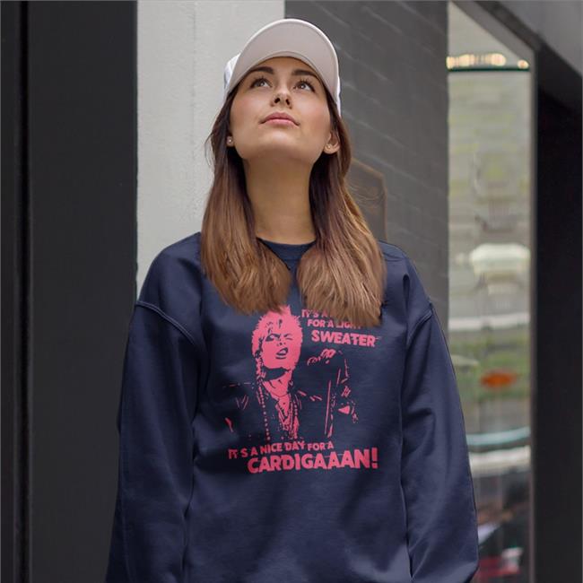 Kelly Turnbull It's A Nice Day For A Light Sweater Cardigan Sweatshirt