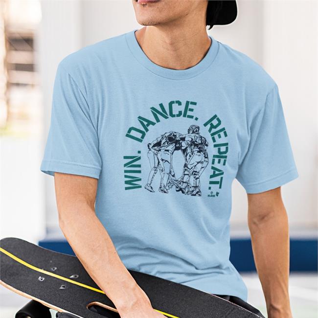Breakingt Store Seattle Baseball Win Dance Repeat Shirt