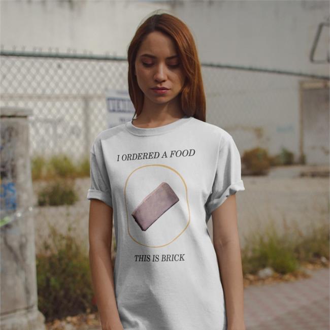 Ian Runkle I Ordered A Food This Is Brick White Sweatshirt