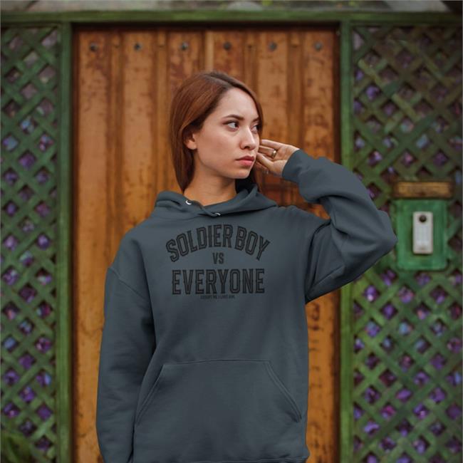 Jensen Ackles Soldier Boy Vs Everyone Except Me I Love Him Hoodie