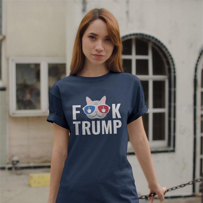 Fuck Anti Trump Cat Hoodie