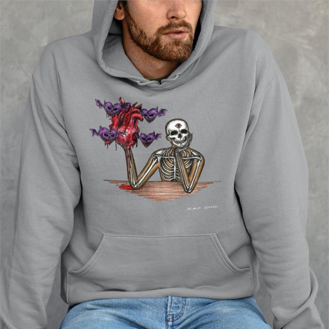 Marcos Alvarado Heart Eaters Hoodied Sweatshirt Black