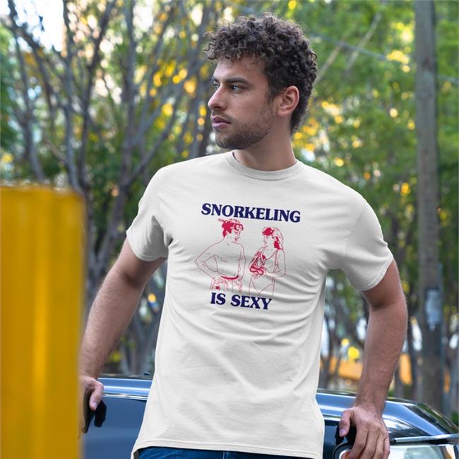 Weird Thrift Store Shirts Snorkeling Is Sexy Shirt Gold