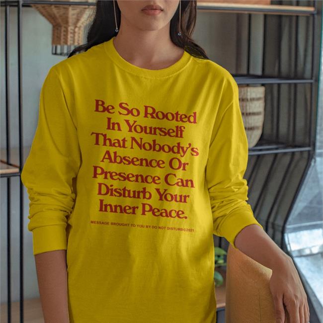 Kelsey Plum Wearing Be So Rooted In Yourself That Nobody's Obscene Or Presence Can Disturb Your Inner Peace Hoodied Sweatshirt WNBA