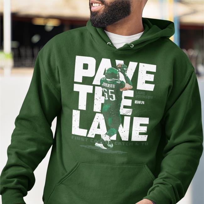 500Level Merch Nick Sirianni Lane Johnson Philadelphia Pave The Lane Td Wht Shirt
