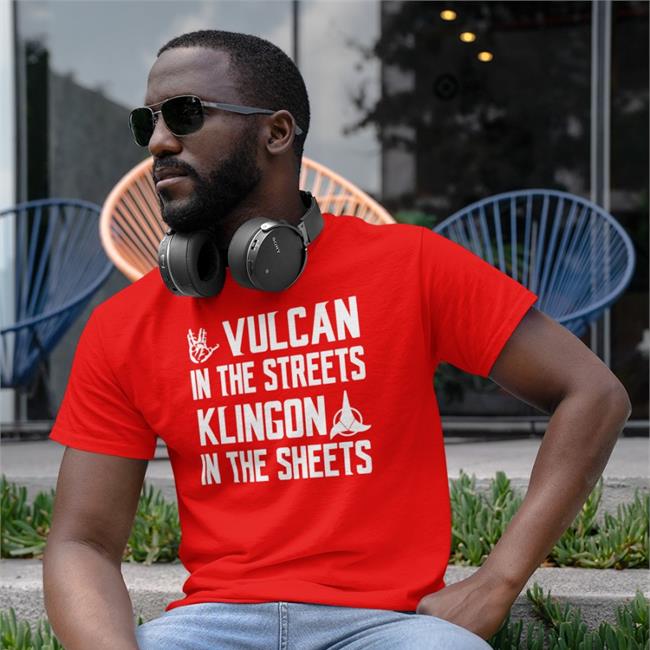 Vulcan In The Streets Klingon In The Sheets Hoodie Trekkie Bill