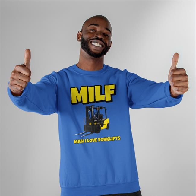 Vitt (Tractor Goth) Gutknott Grey Milf Man I Love Forklifts Shirt