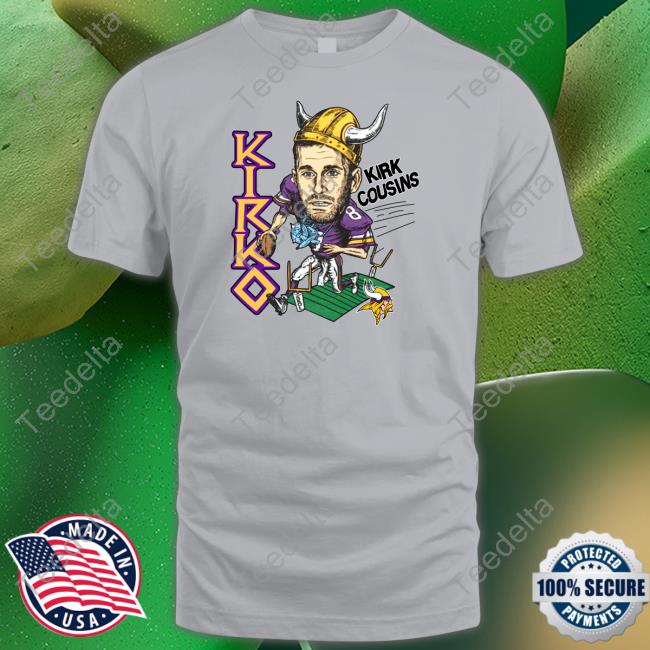 Homage Minnesota Vikings Kirk Cousins Long Sleeve T Shirt
