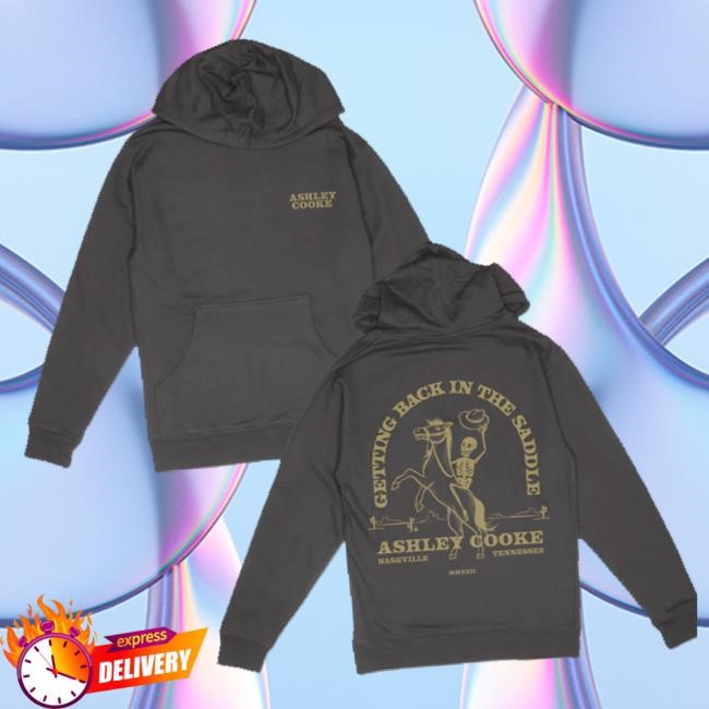 Original Ashley Cooke Merch Store Getting Back In The Saddle T-Shirt