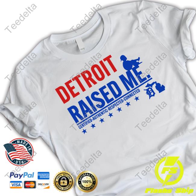 Detroit Raised Me Certified Authentic Respected Connected Long Sleeve Tee Shirt Jemele Hill Detroit Raised Me Certified Authentic Respected Connected Shirt