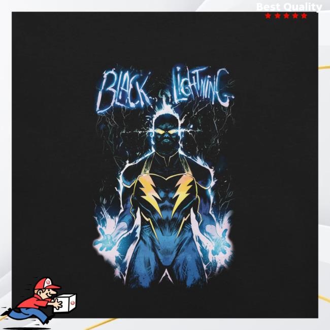 Shop Justice League Collection Store Black Lightning Crewneck Sweatshirt