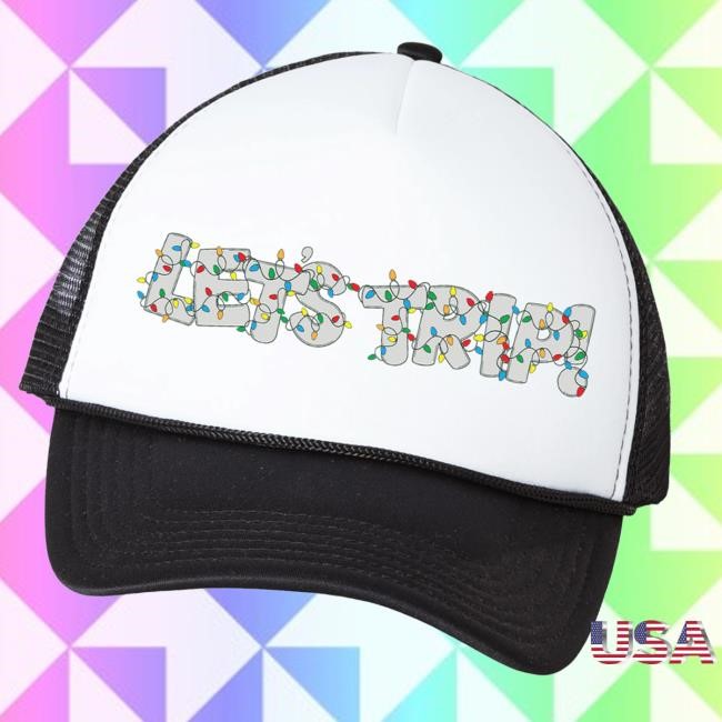 Lights Trucker Hat Let's Trip Merch Shop Store