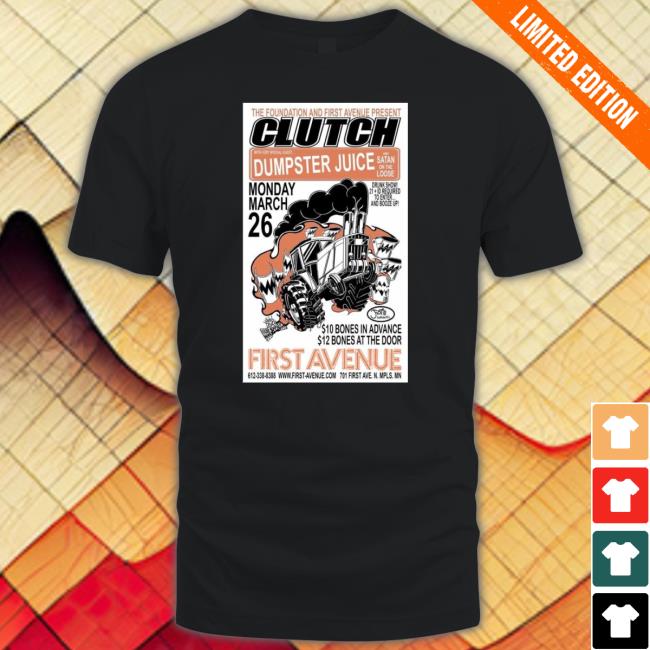 Official Clutch Minneapolis 01 Slingsby Poster Shirt