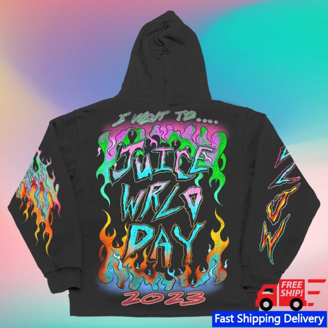 Official 999 Club Juice Wrld Merch Store Up In Flames Crew neck Sweatshirt Black 999Club Clothing Juicewrld