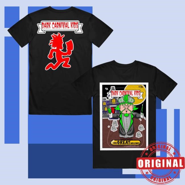 Icp Merch Insane Clown Posse Dark Carnival Kids The Great Milenko Black Hoodie Sweatshirt