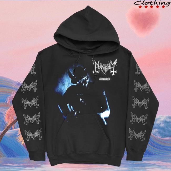 Trending The True Mayhem Merch Chimera Album Pullover Hoodie Black