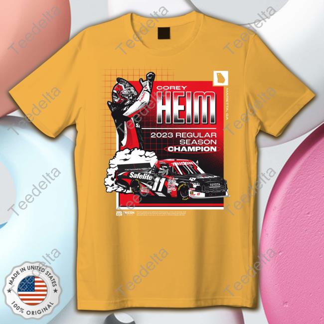 Shop Tricon Store Corey Heim Regular Season Championship Tee Shirt