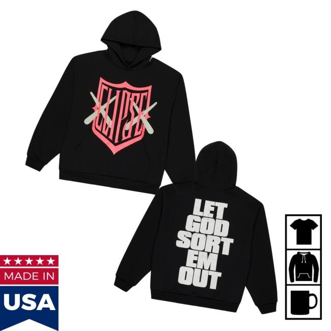 Letgodsortemout Merch Store Shop Kaws X Clipse Let God Sort Em Out Shield Sweatshirt
