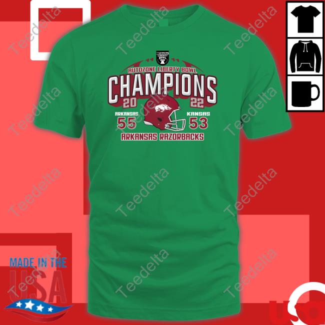 Alumni Hall Store Arkansas 2022 Autozone Liberty Bowl Champions Shirt Arkansas 2022 Autozone Liberty Bowl Champions Shirt Alumni Hall Arkansas