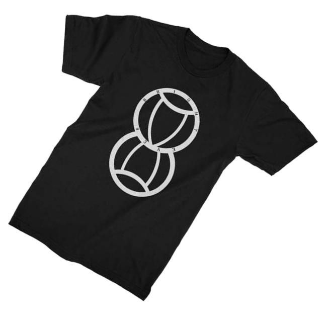 Bright Eyes Merch Hourglass Zip Hoodie Black