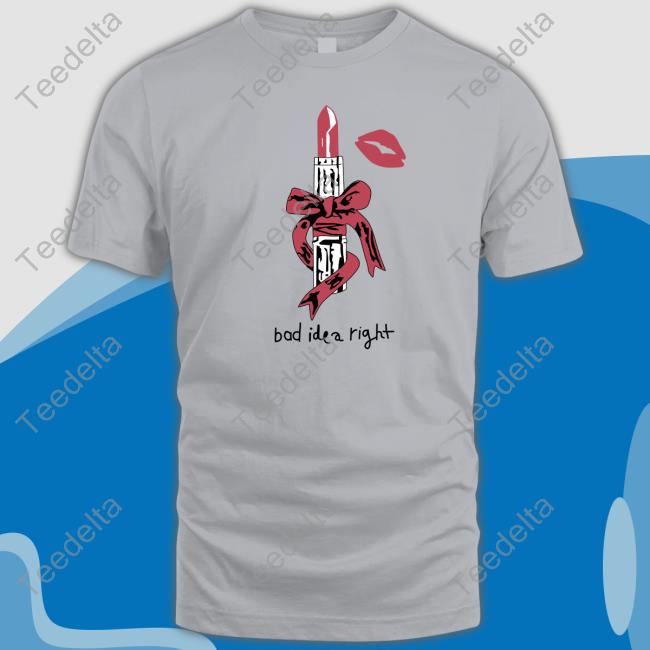 Design Bad Idea Right Lipstick Shirt