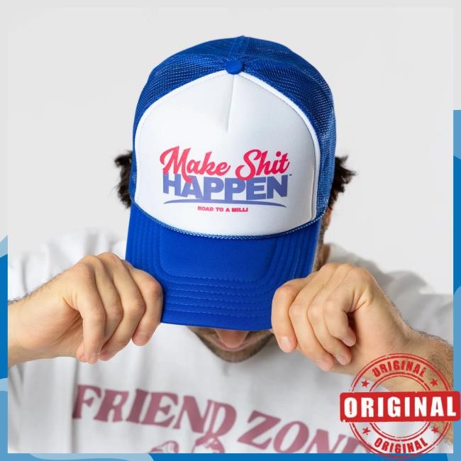 Nick Nayersina Merch Store Make Shit Happen Blue/White New Cap