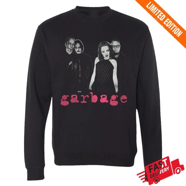 Garbage Usd Manhead Merch Garbage Classic Band Photo Crewneck Sweatshirt