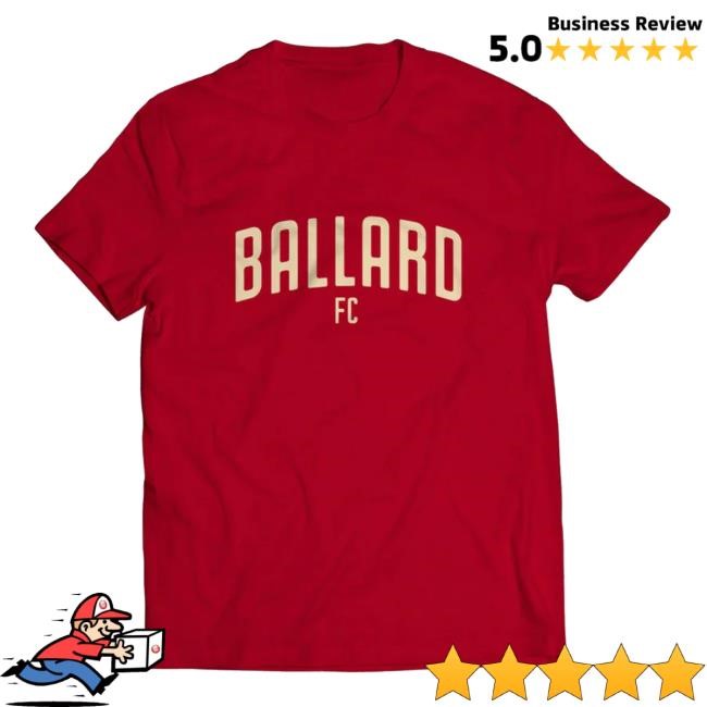 Ballard Fc Store Ballard Fc Red Arched Logo Shirt