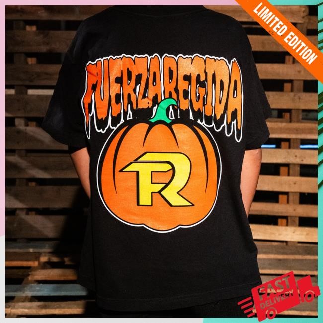Fuerza Regida Merch Store Jack-O-Lantern T-Shirt, Hoodie, Tank Top, Sweater And Long Sleeve T-Shirt Fuerza Regida Merch Store Jack-O-Lantern Funny Shirt