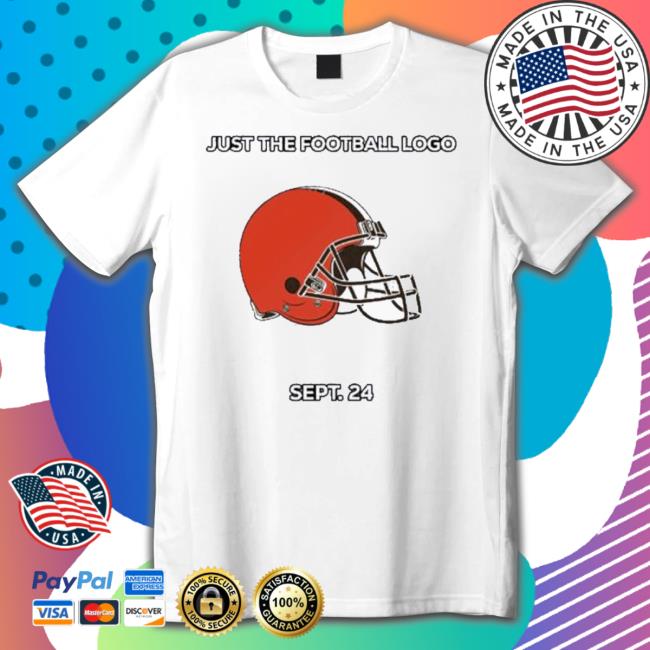 Official Cleveland Browns Just The Football Logo Sept 24 Shirt