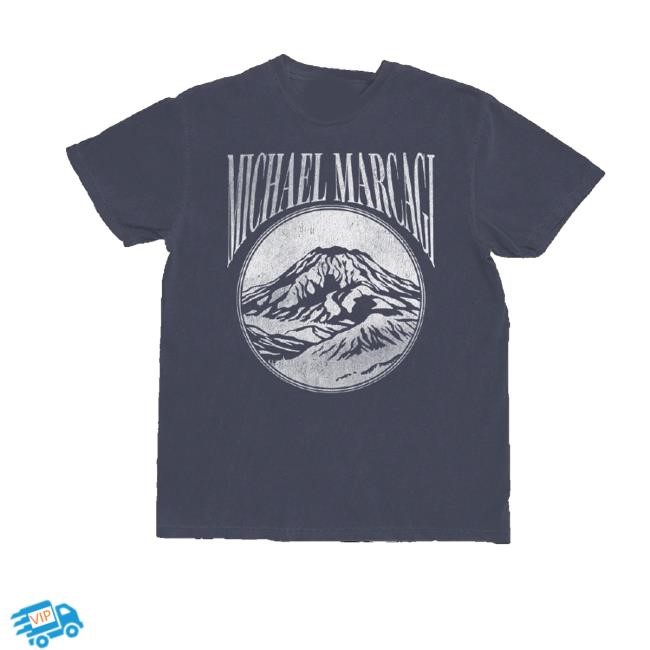 Michael Marcagi Music Merch Store Shop Mountain Badge Long Sleeve T Shirt