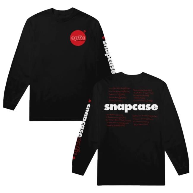 Official Merchnow Merch Shop Snapcase Optic Black Long Sleeve t-shirt, hoodie, tank top, sweater and long sleeve t-shirt