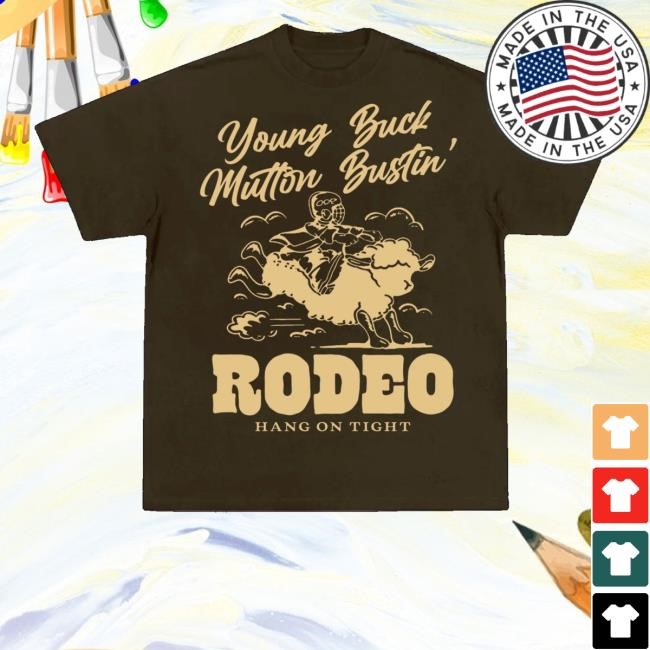 Young Buck Mutton Bustin' Rodeo Hang On Tight Longsleeve Jersey