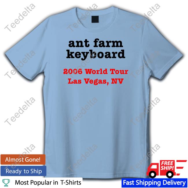Official Frisky Dingo Ant Farm Keyboard 2006 World Tour Las Vegas Nv Shirt