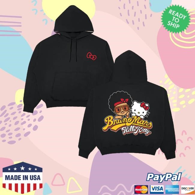 Brunomars Merch Store Shop Bruno Mars X Hello Kitty Tee Shirt