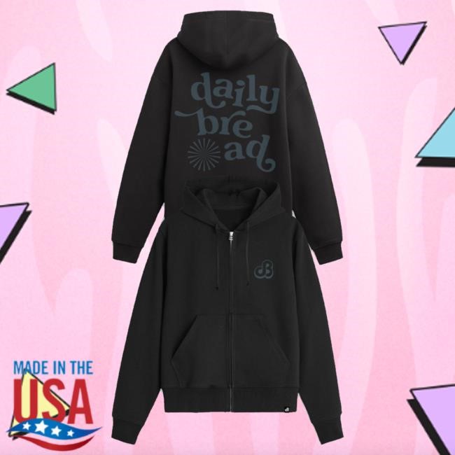 Daily Bread Official Merch Cloud Dept. Zip Up Sweatshirt