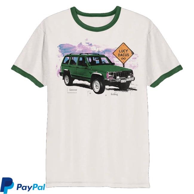 Lucy Dacus Merch Store Green Truck Ringer T-Shirt